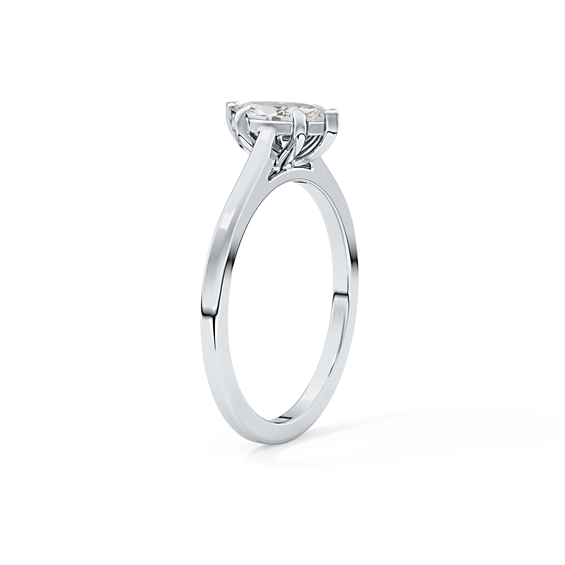 Marquise Solitaire Lab Grown Diamond Engagement Ring
