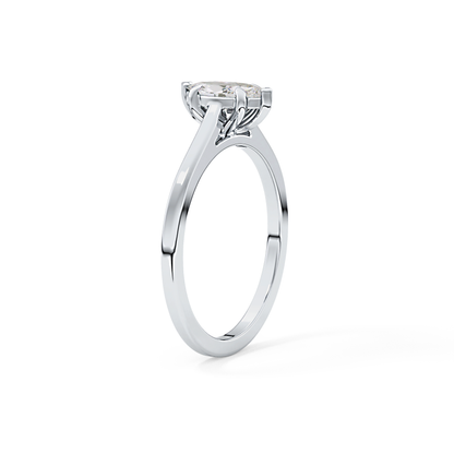 Marquise Solitaire Lab Grown Diamond Engagement Ring