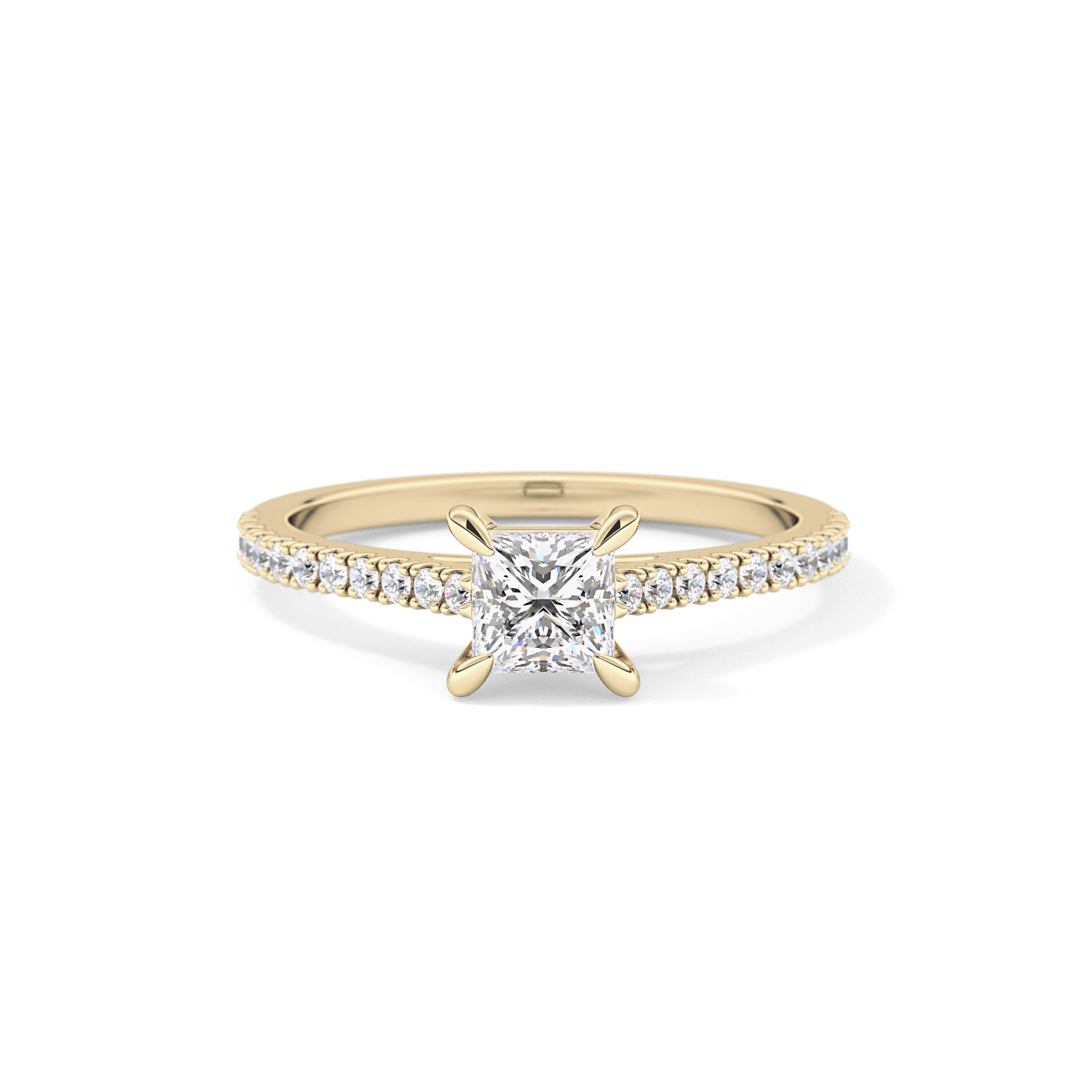 Princess Pave Lab Grown Diamond Engagement Ring