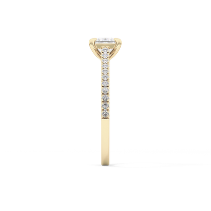 Princess Pave Lab Grown Diamond Engagement Ring