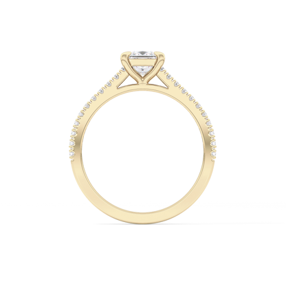 Princess Pave Lab Grown Diamond Engagement Ring