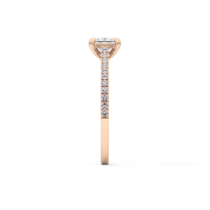Princess Pave Lab Grown Diamond Engagement Ring