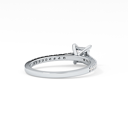 Princess Pave Lab Grown Diamond Engagement Ring