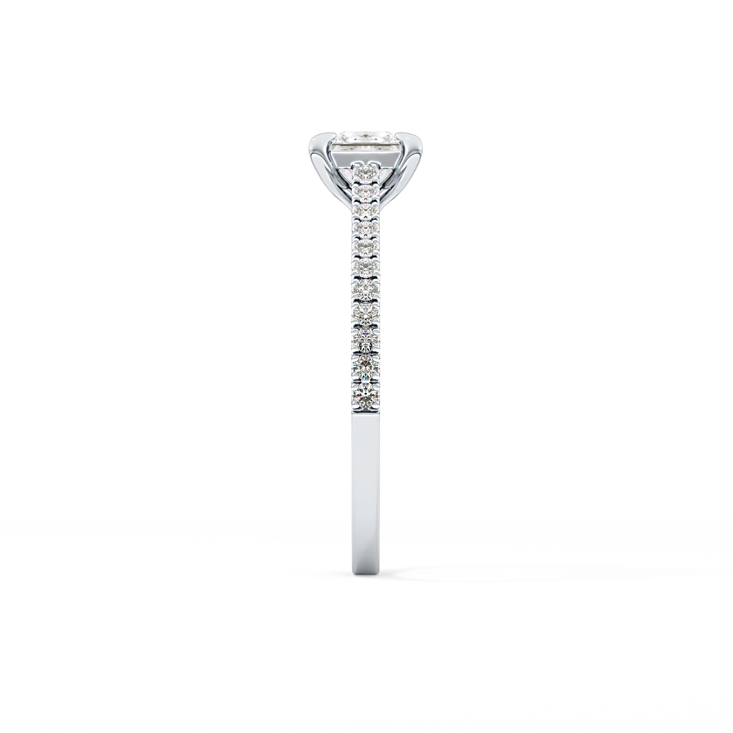 Princess Pave Lab Grown Diamond Engagement Ring