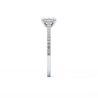Princess Pave Lab Grown Diamond Engagement Ring