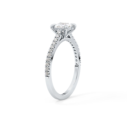 Princess Pave Lab Grown Diamond Engagement Ring