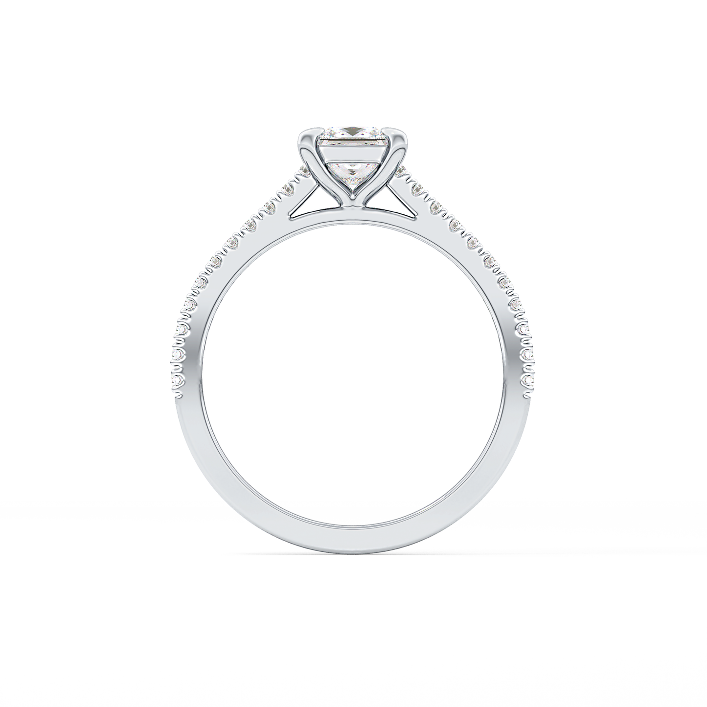 Princess Pave Lab Grown Diamond Engagement Ring