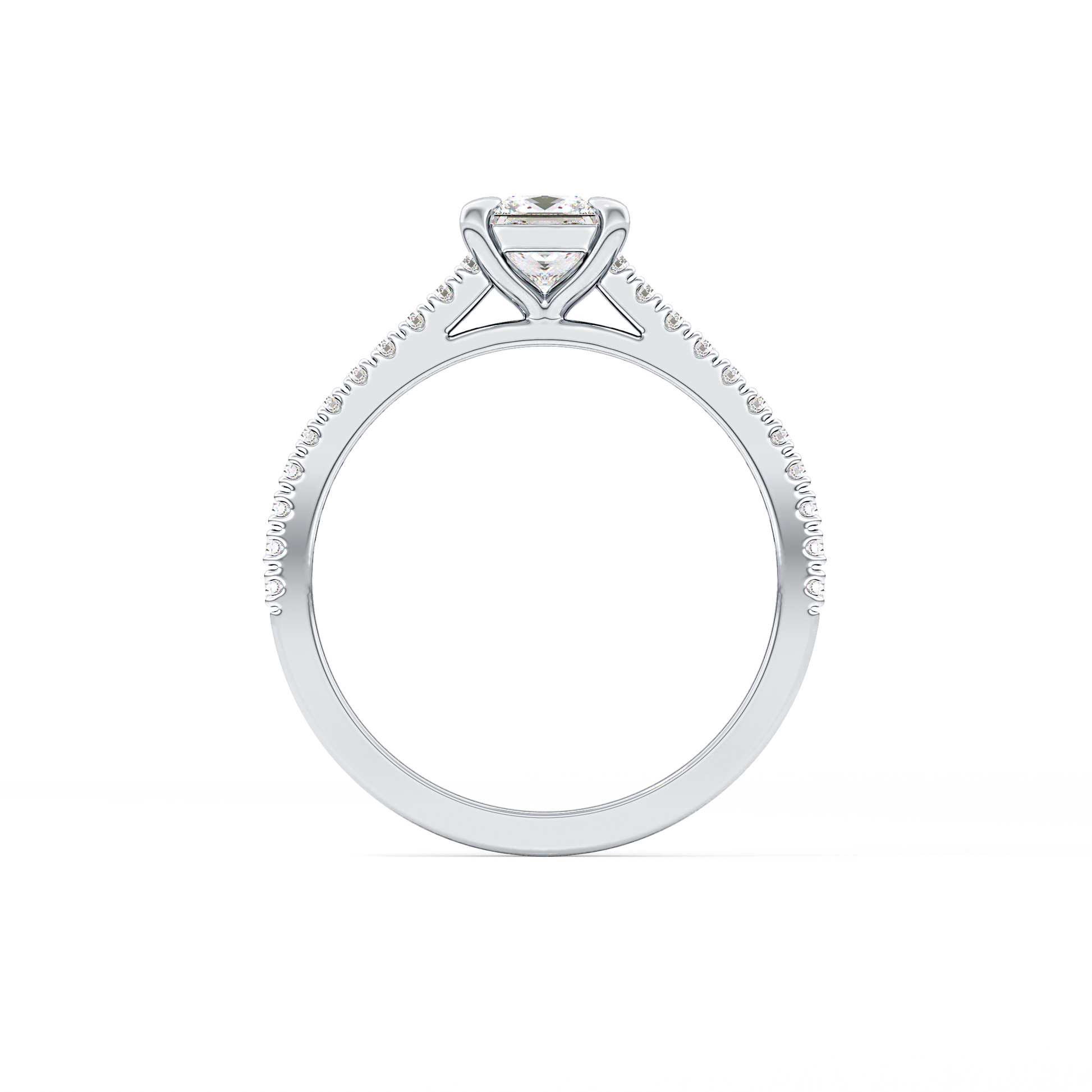 Princess Pave Lab Grown Diamond Engagement Ring