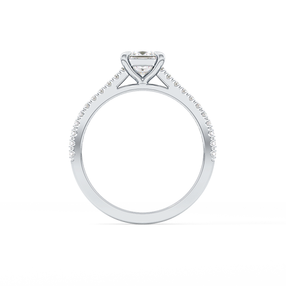 Princess Pave Lab Grown Diamond Engagement Ring