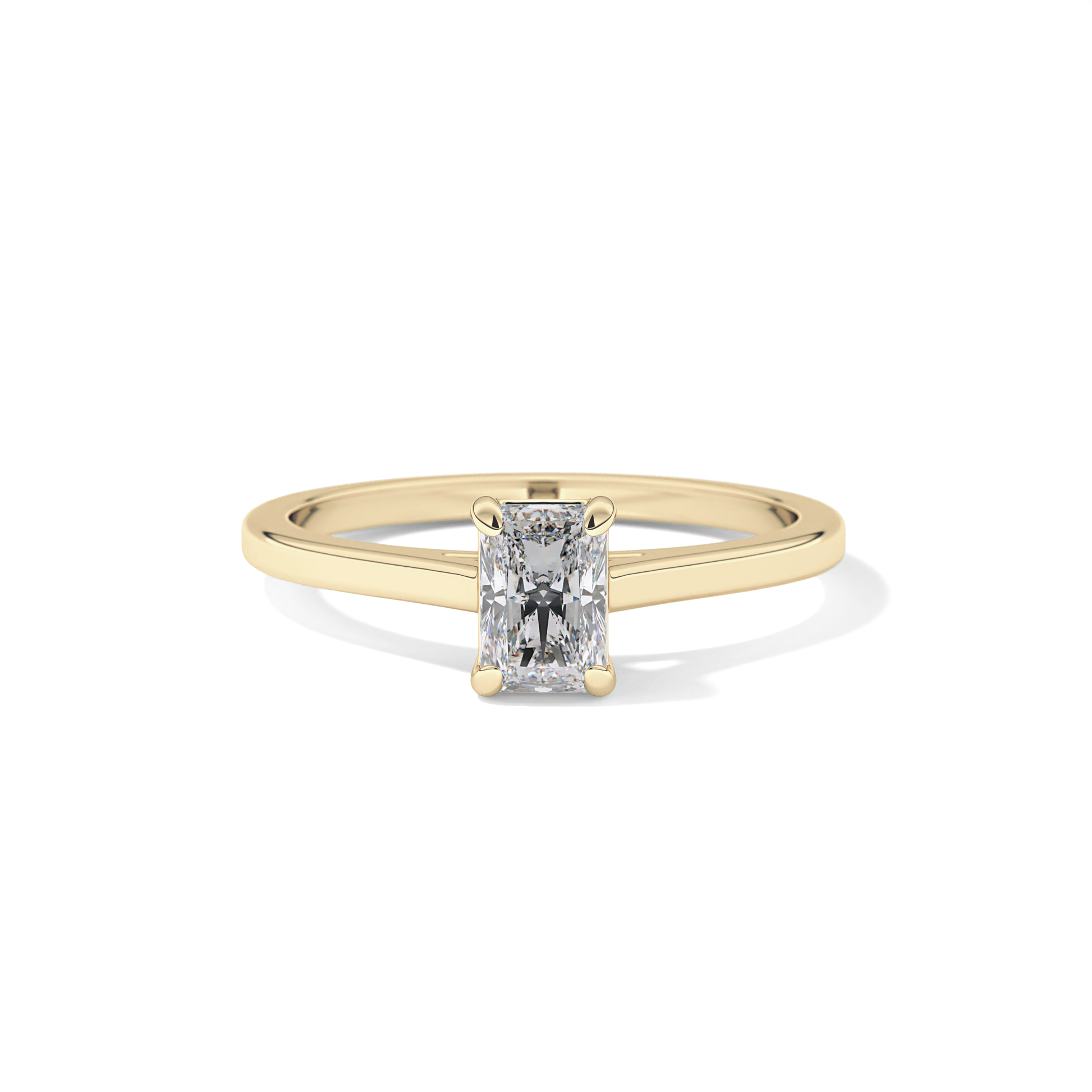 Radiant Solitaire Lab Grown Diamond Engagement Ring