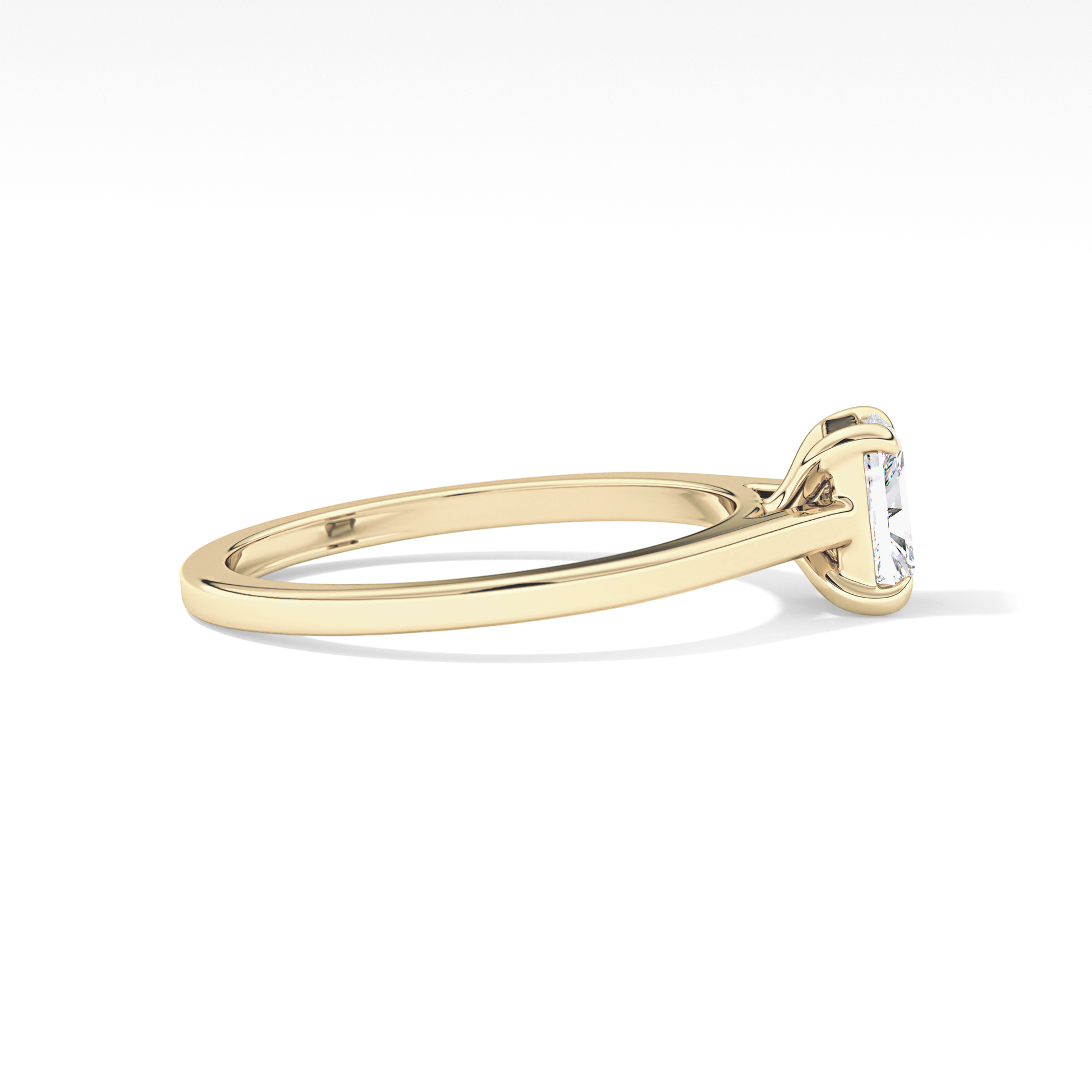 Radiant Solitaire Lab Grown Diamond Engagement Ring