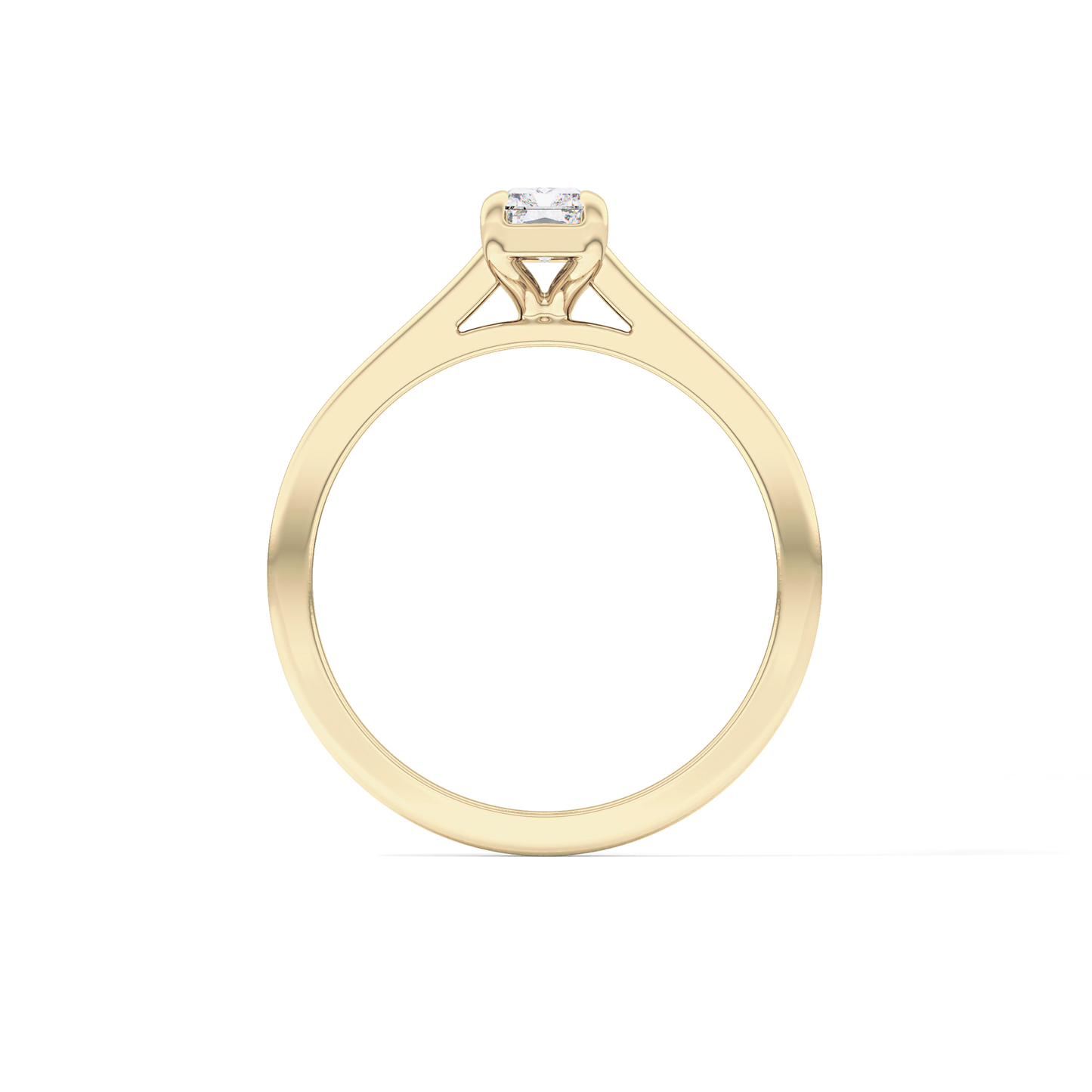 Radiant Solitaire Lab Grown Diamond Engagement Ring
