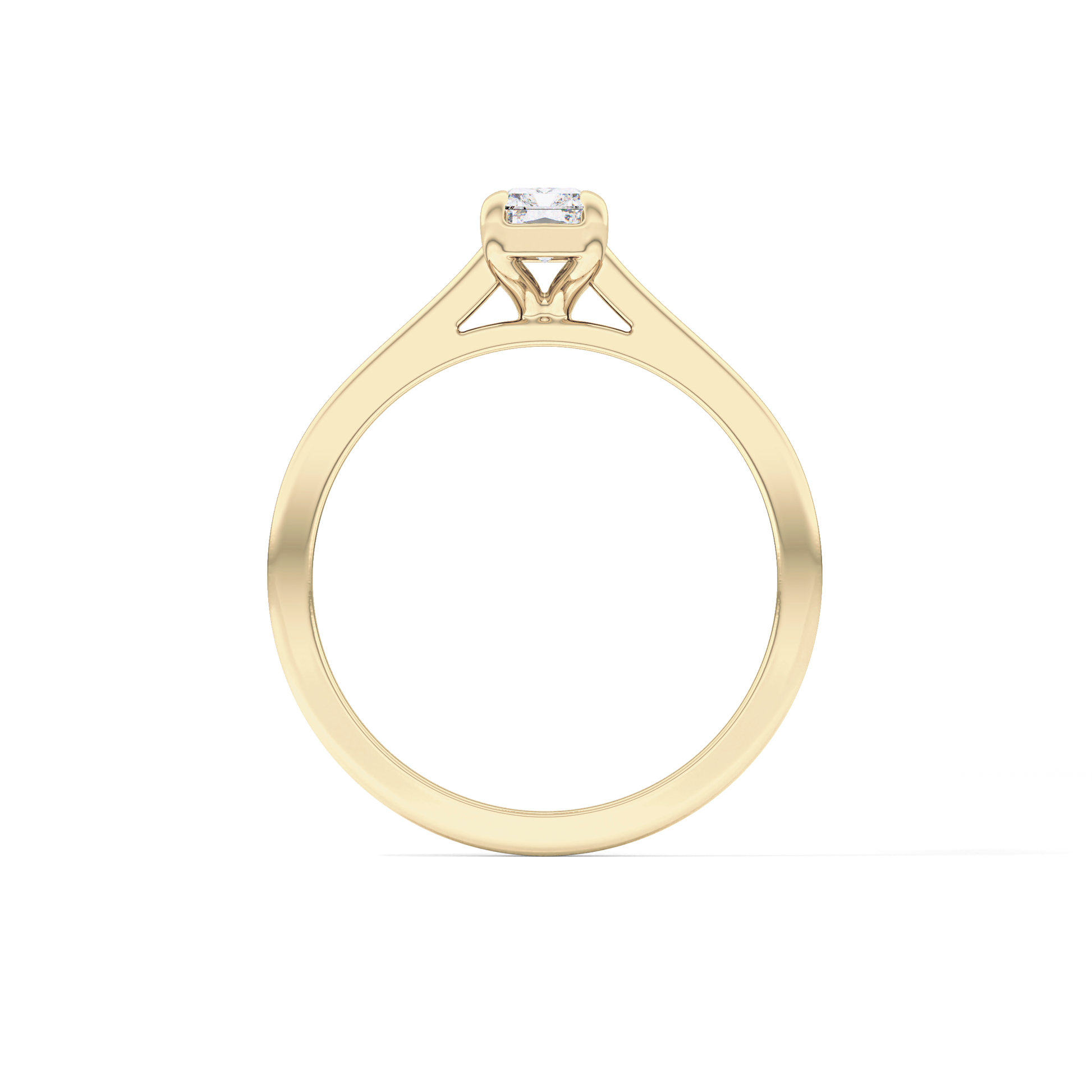 Radiant Solitaire Lab Grown Diamond Engagement Ring