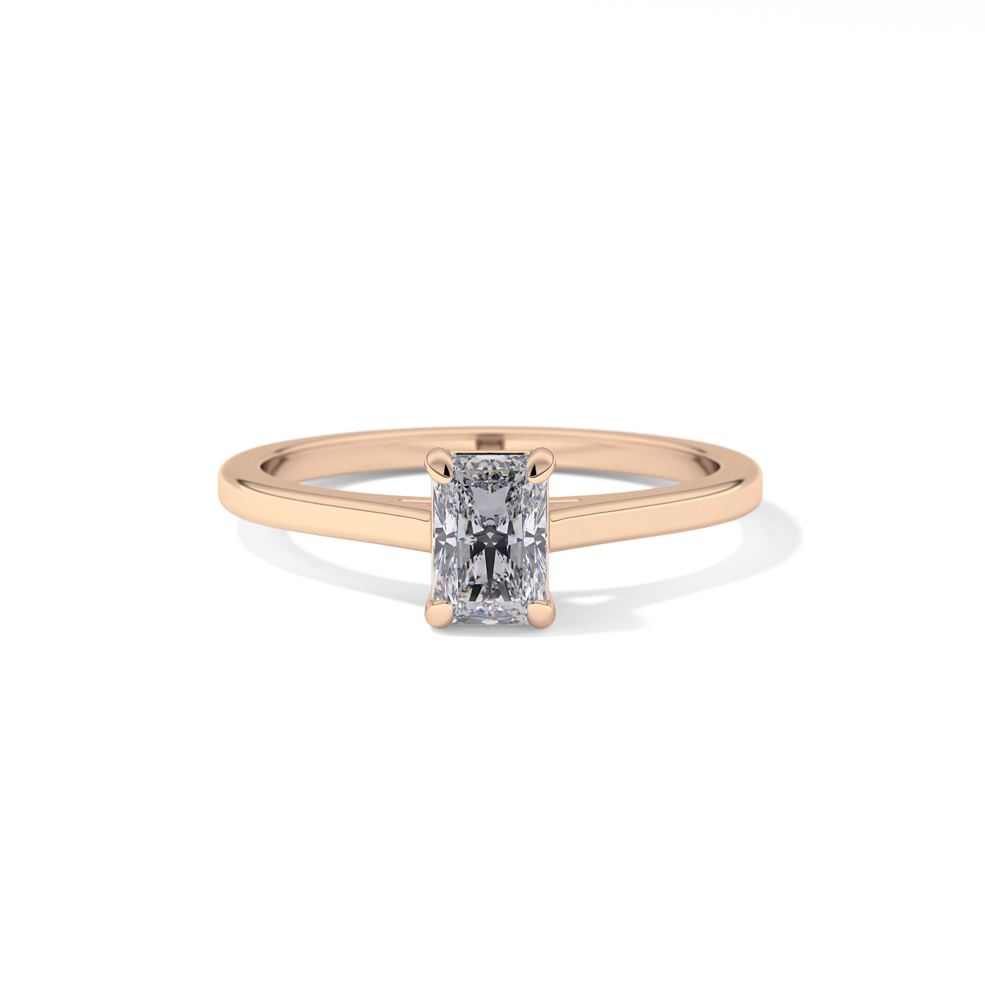 Radiant Solitaire Lab Grown Diamond Engagement Ring