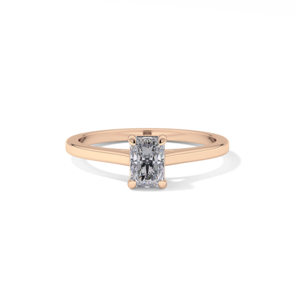 Radiant Solitaire Lab Grown Diamond Engagement Ring