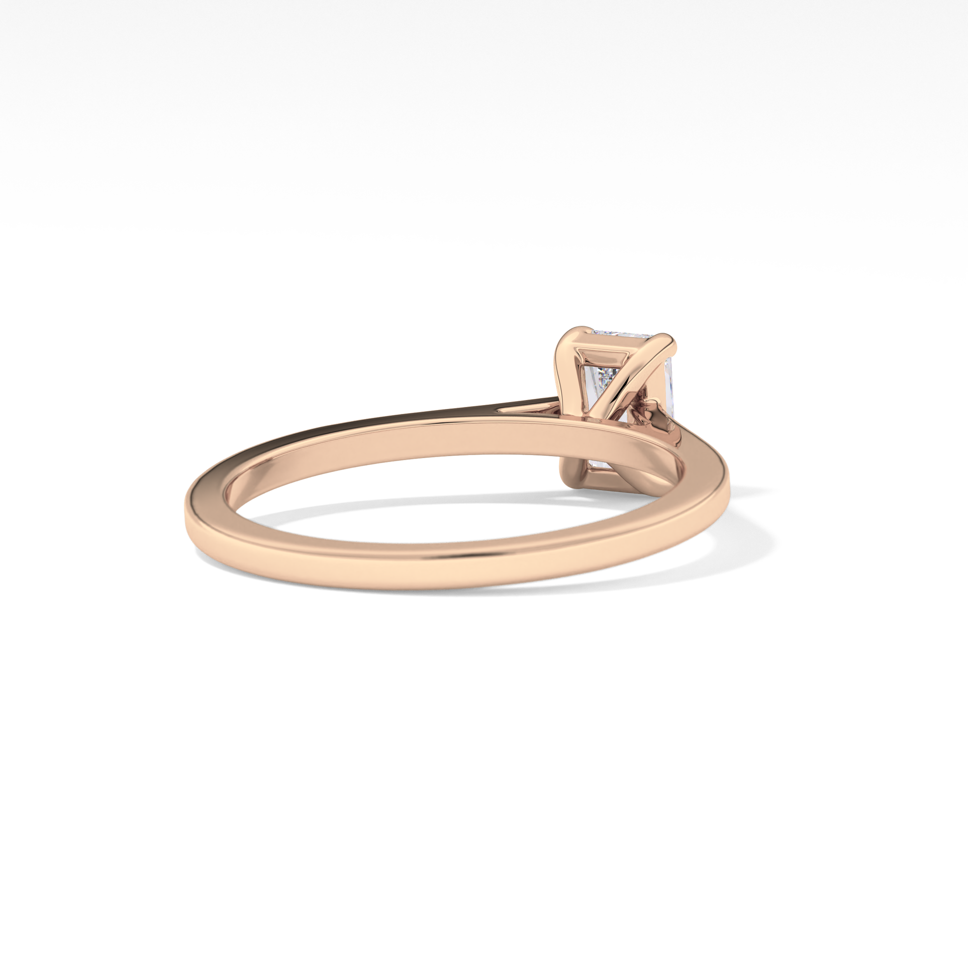 Radiant Solitaire Lab Grown Diamond Engagement Ring