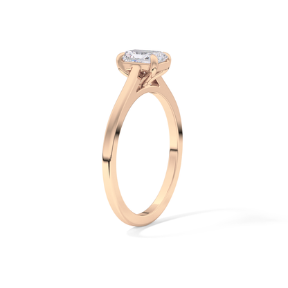 Radiant Solitaire Lab Grown Diamond Engagement Ring
