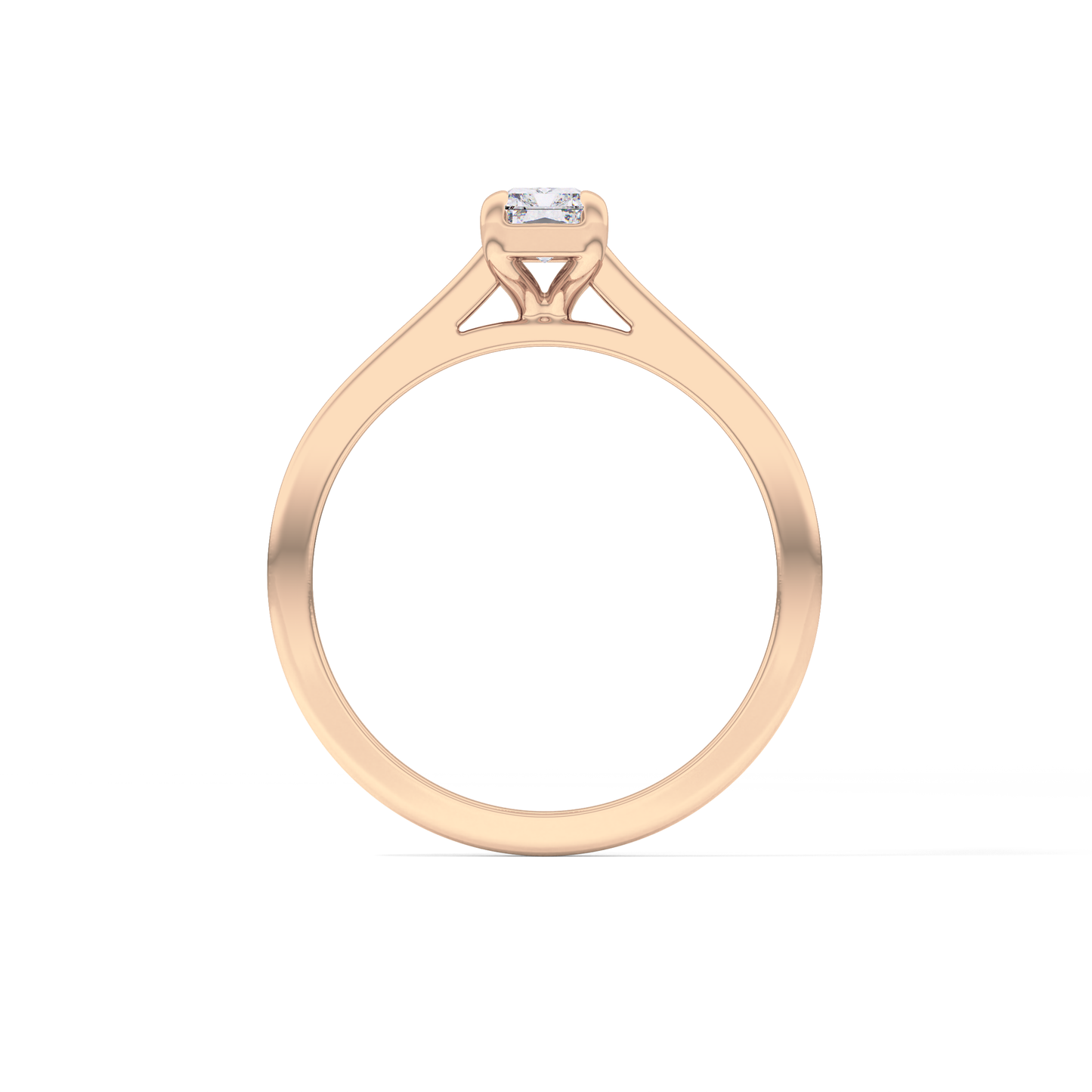 Radiant Solitaire Lab Grown Diamond Engagement Ring