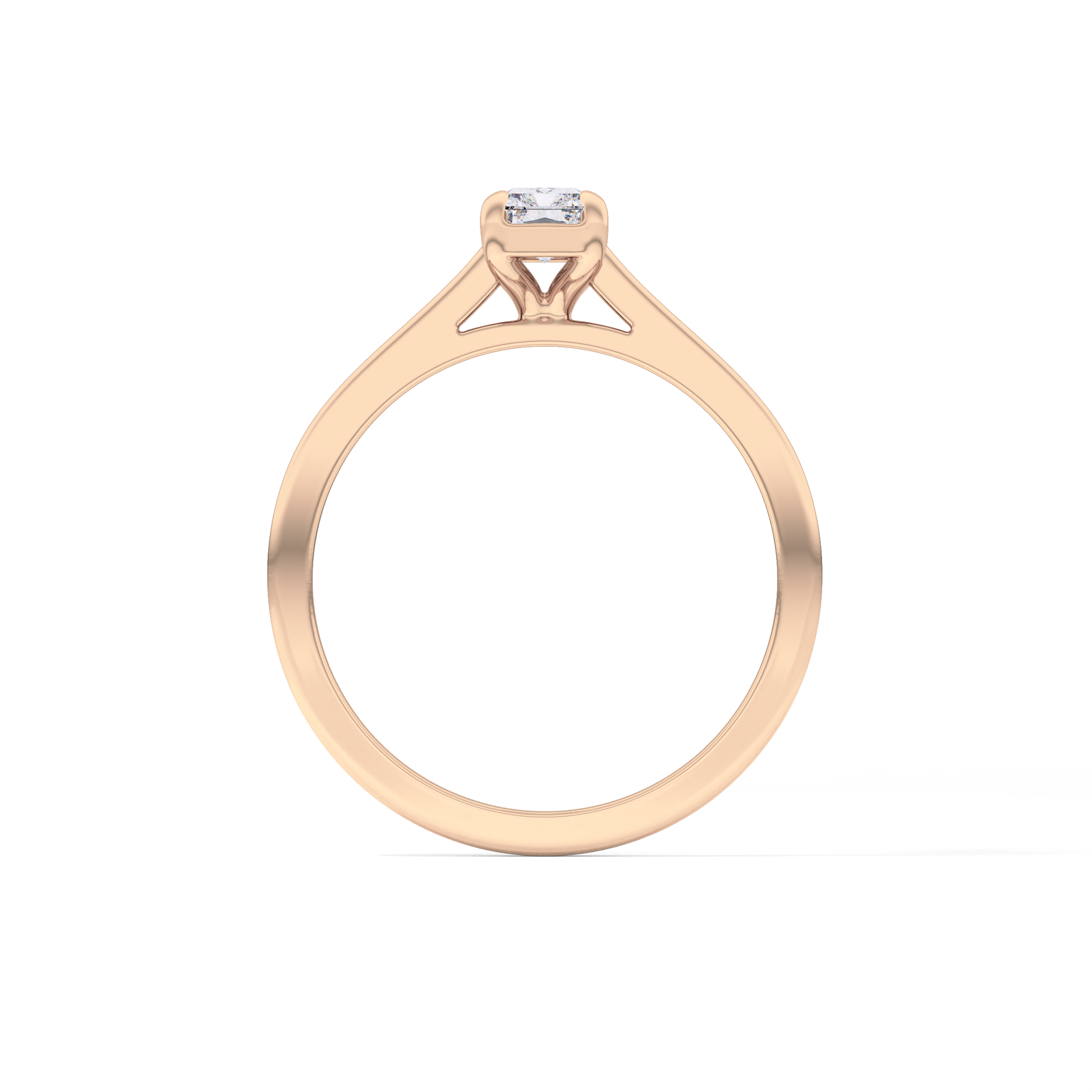 Radiant Solitaire Lab Grown Diamond Engagement Ring