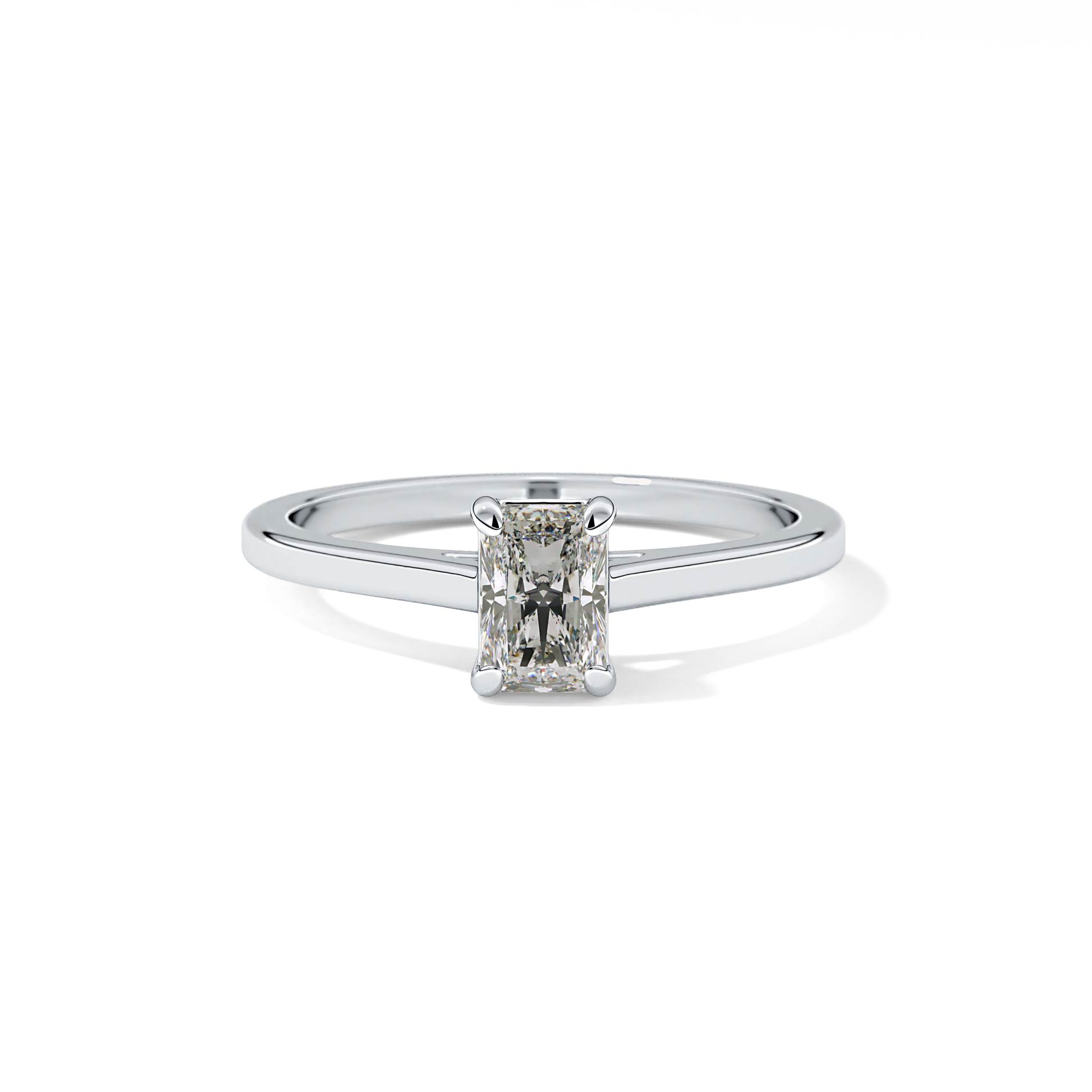 Radiant Solitaire Lab Grown Diamond Engagement Ring