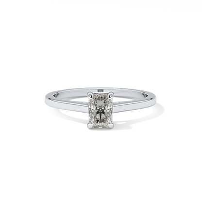 Radiant Solitaire Lab Grown Diamond Engagement Ring
