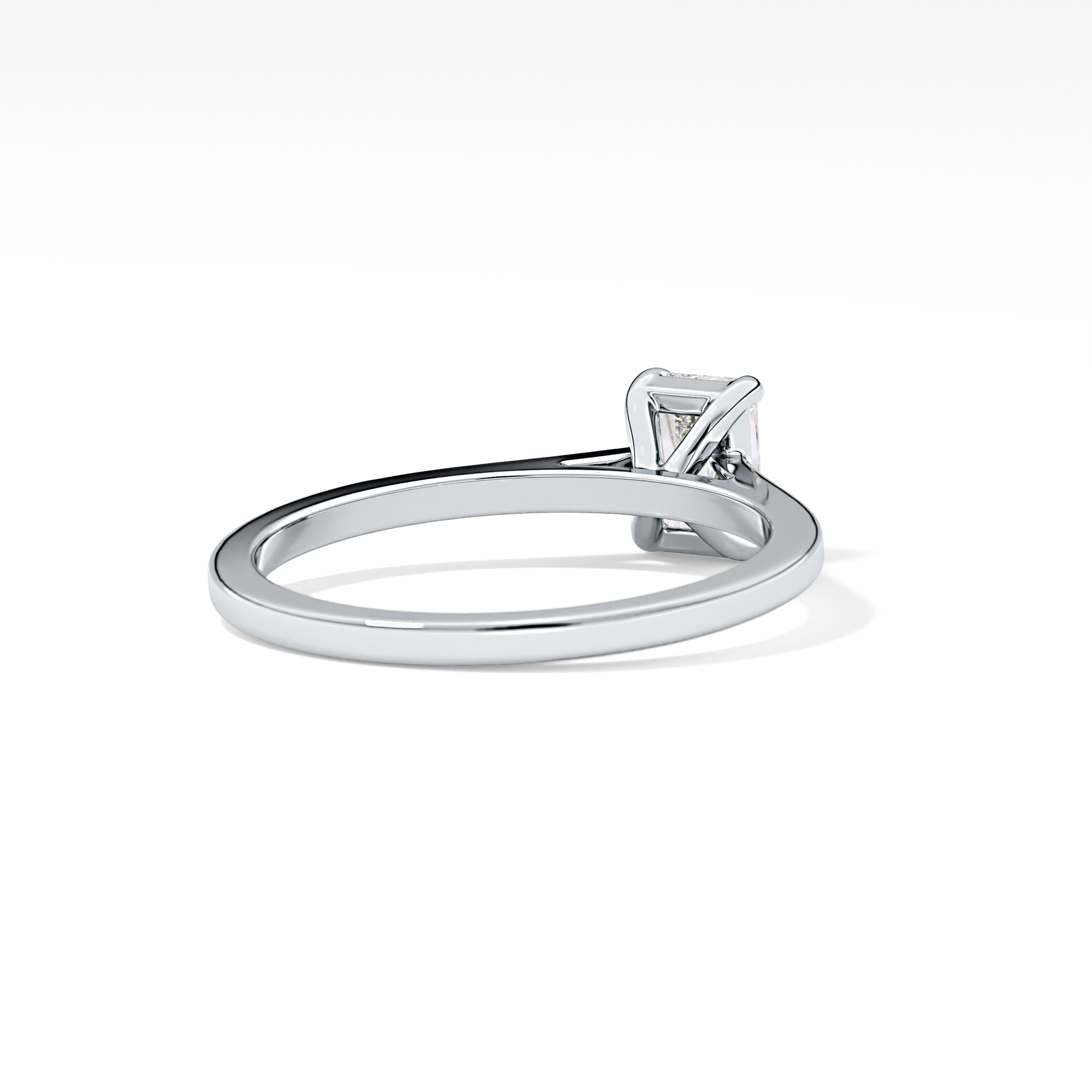 Radiant Solitaire Lab Grown Diamond Engagement Ring