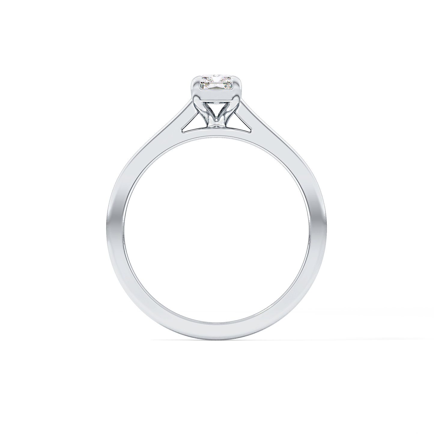 Radiant Solitaire Lab Grown Diamond Engagement Ring