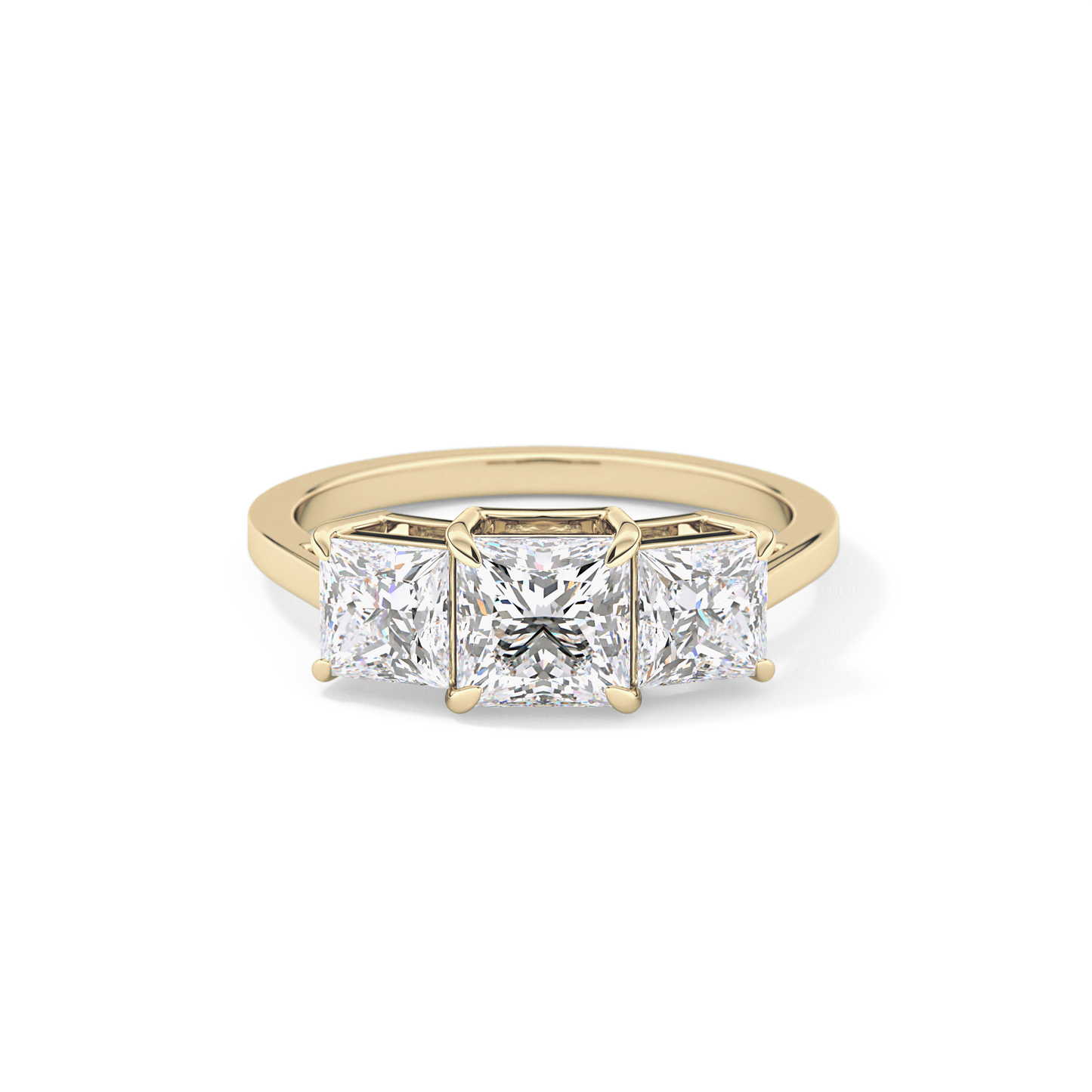 Princess Three Stone Lab Grown Diamond Engagement Ring