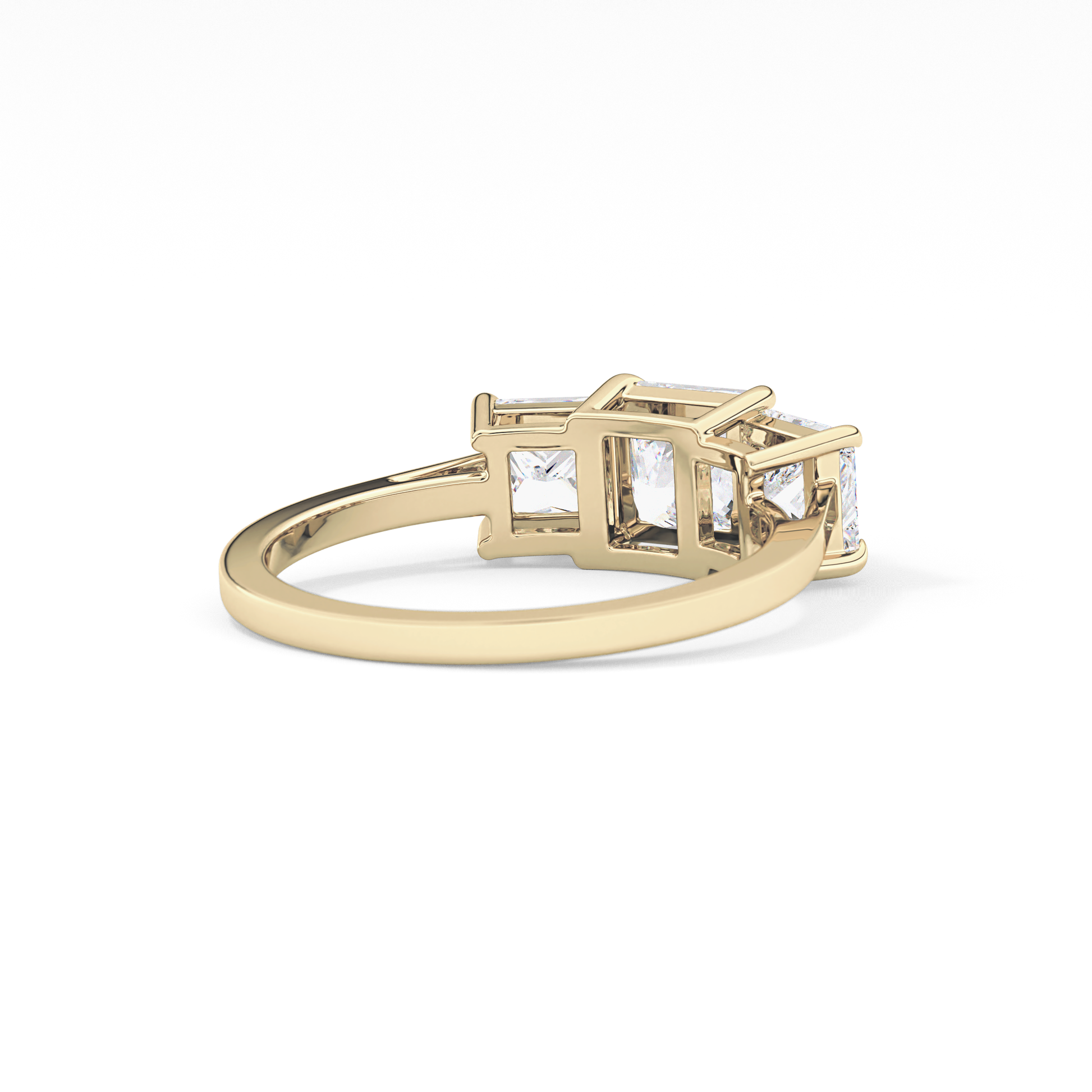 Princess Three Stone Lab Grown Diamond Engagement Ring