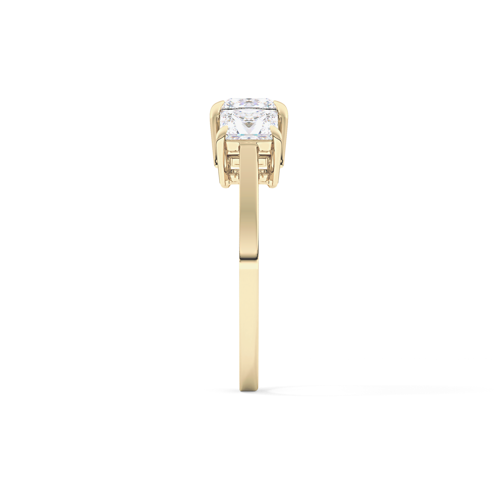 Princess Three Stone Lab Grown Diamond Engagement Ring