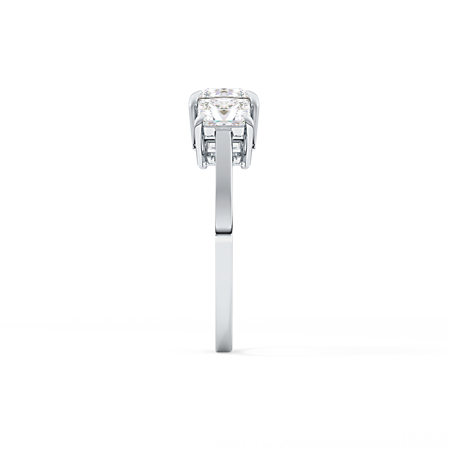 Princess Three Stone Lab Grown Diamond Engagement Ring