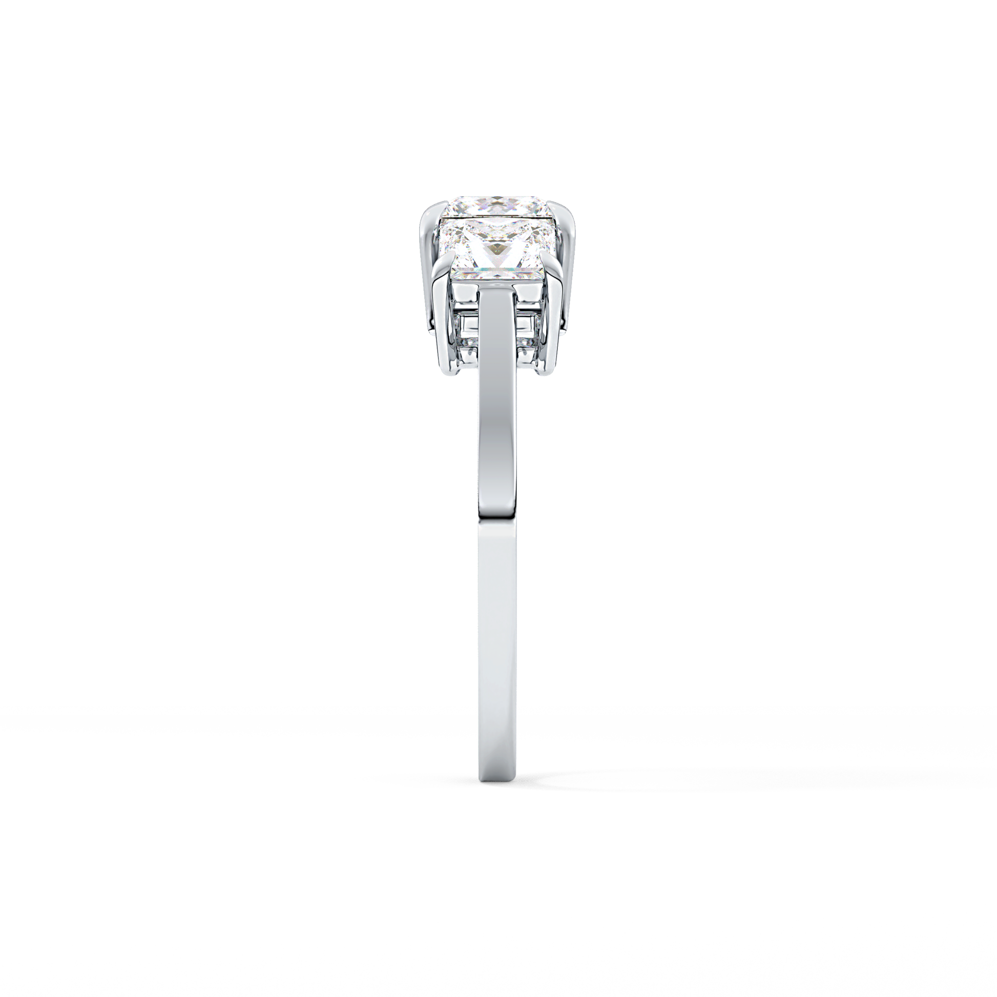 Princess Three Stone Lab Grown Diamond Engagement Ring