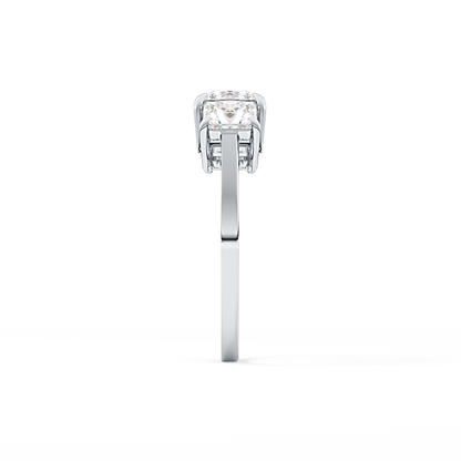 Princess Three Stone Lab Grown Diamond Engagement Ring
