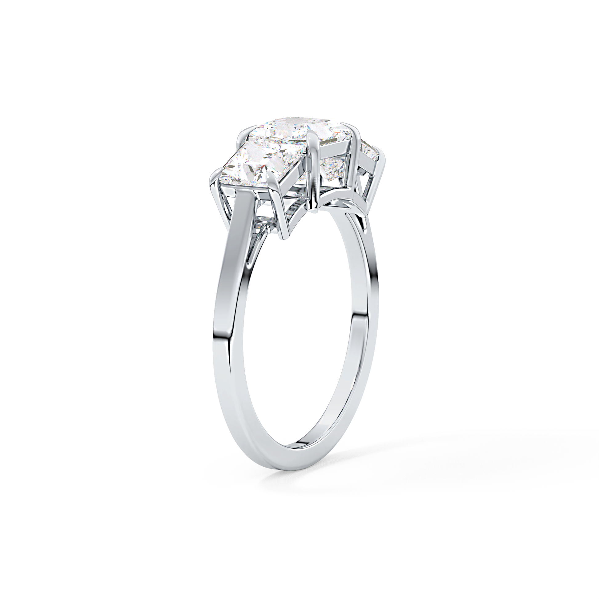 Princess Three Stone Lab Grown Diamond Engagement Ring