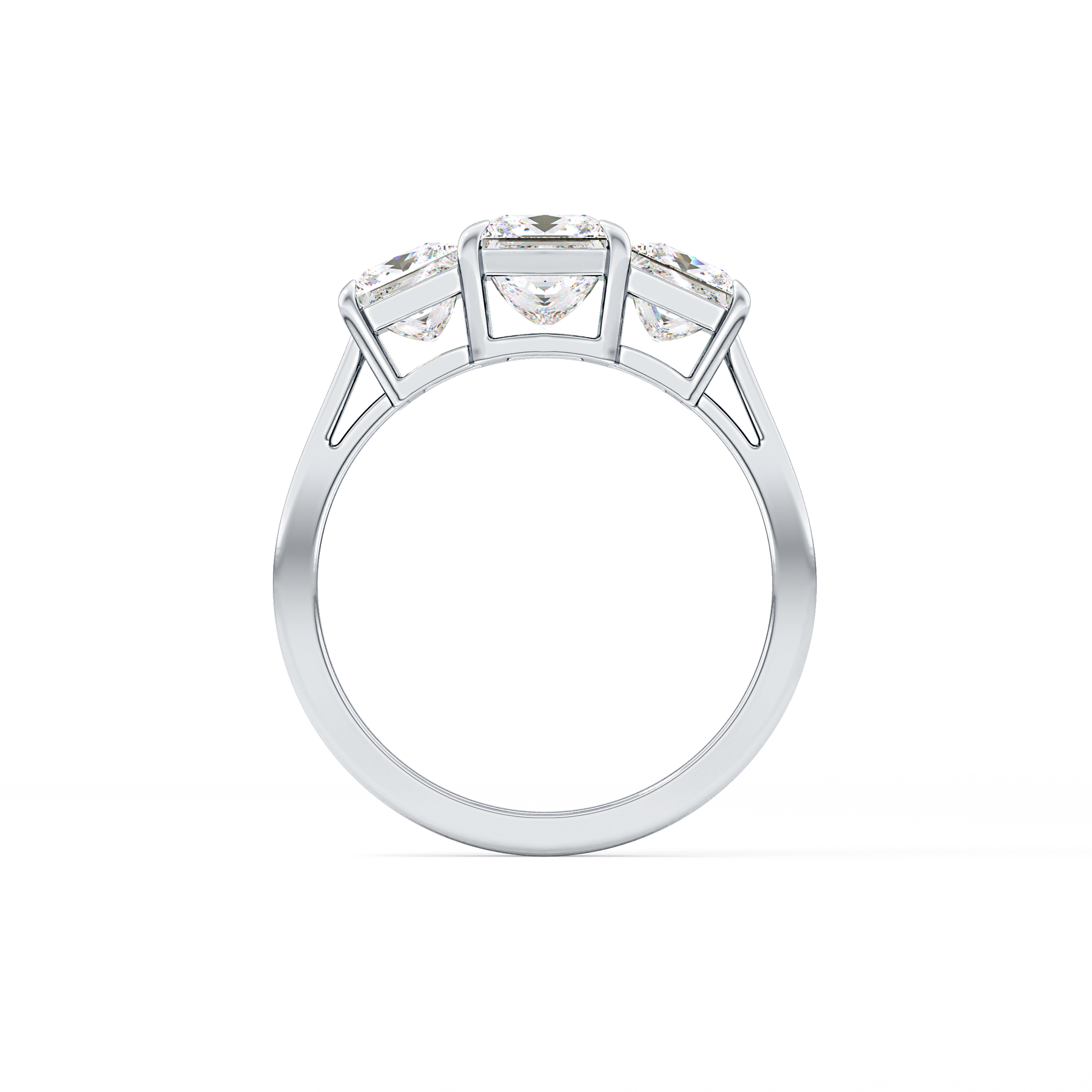 Princess Three Stone Lab Grown Diamond Engagement Ring