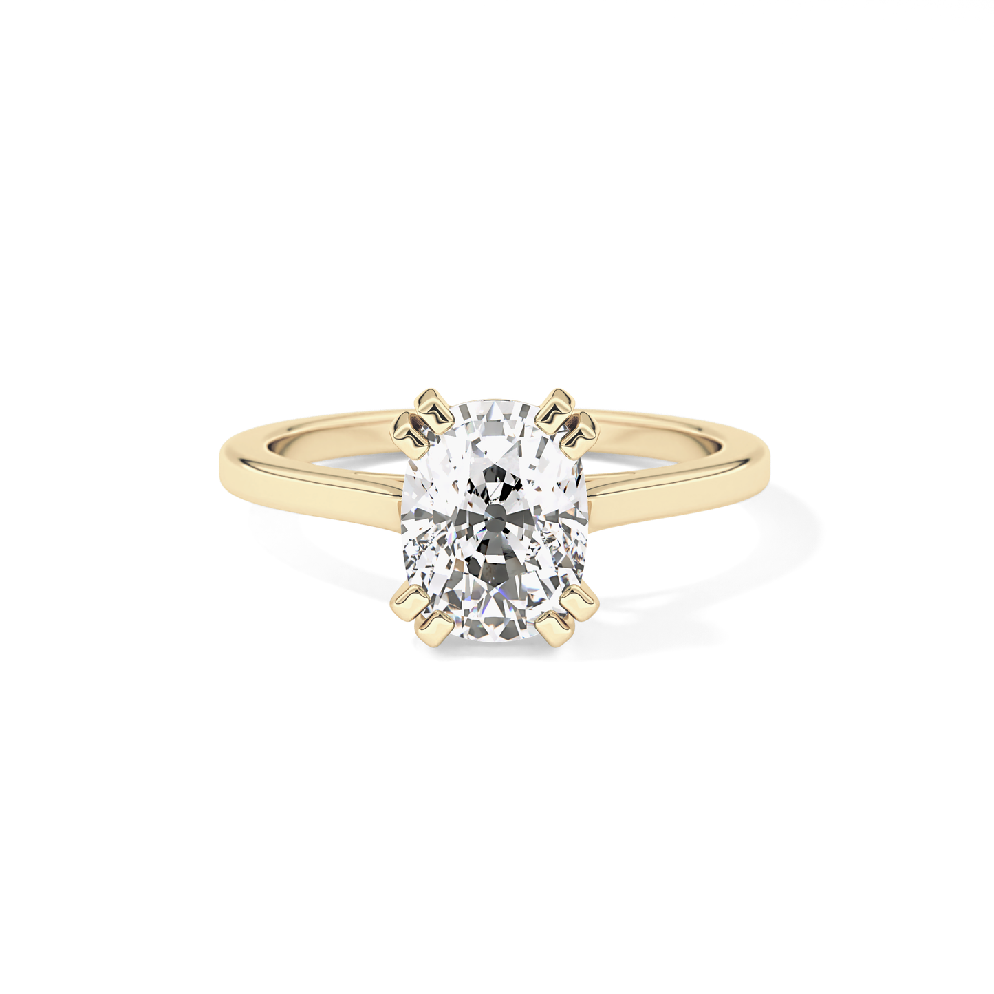 Cushion Solitaire Lab Grown Diamond Engagement Ring
