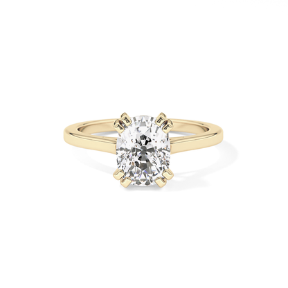 Cushion Solitaire Lab Grown Diamond Engagement Ring