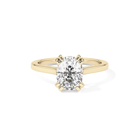Cushion Solitaire Lab Grown Diamond Engagement Ring