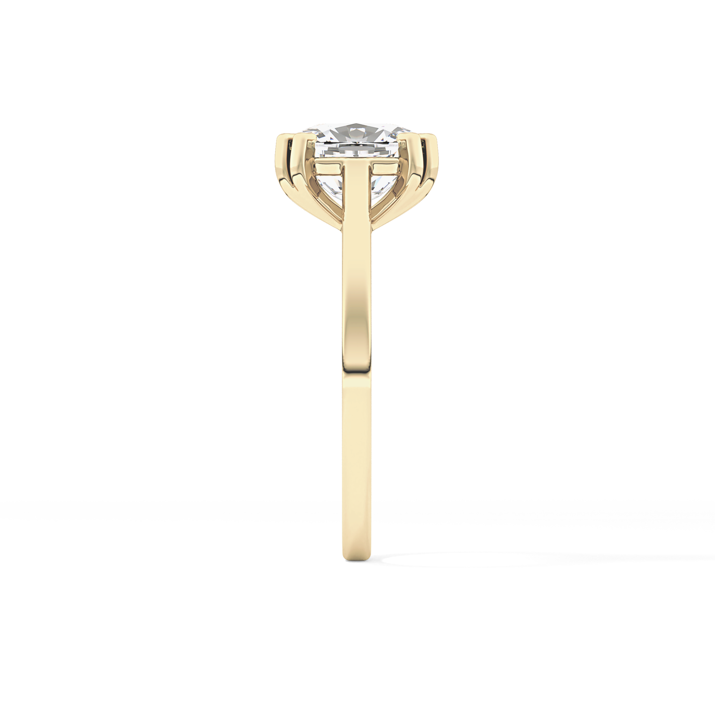 Cushion Solitaire Lab Grown Diamond Engagement Ring