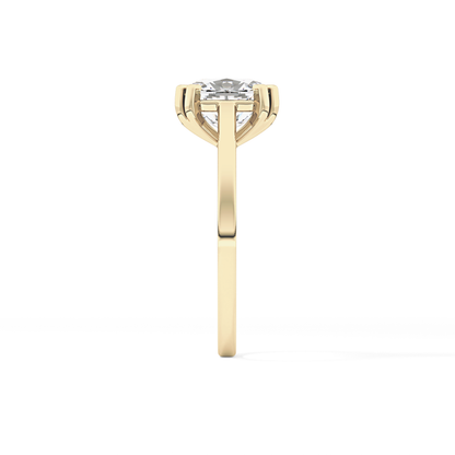 Cushion Solitaire Lab Grown Diamond Engagement Ring
