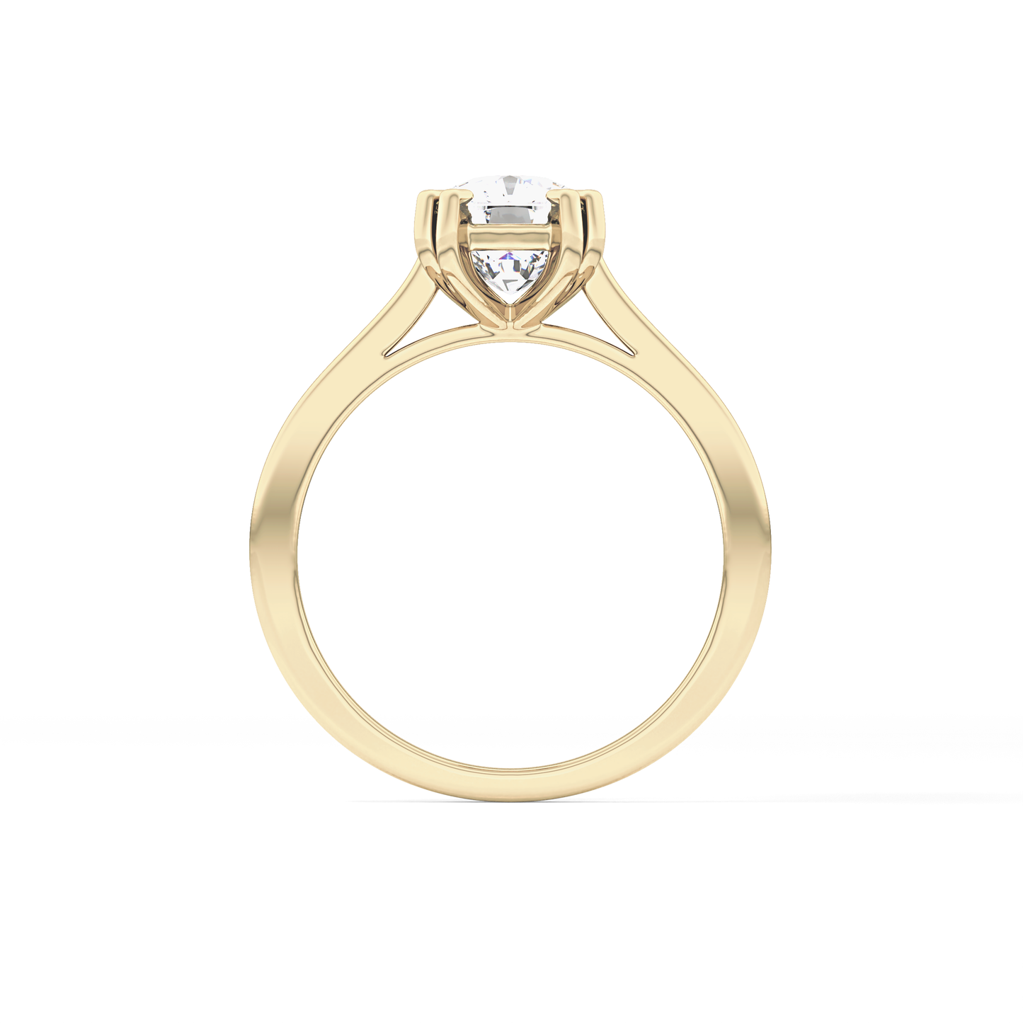 Cushion Solitaire Lab Grown Diamond Engagement Ring