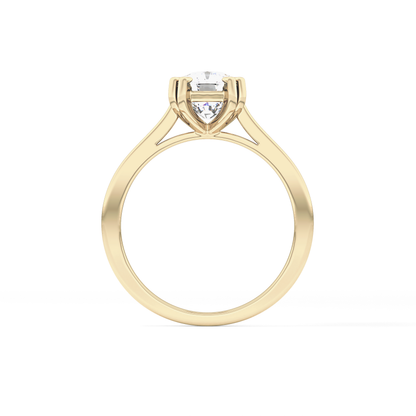 Cushion Solitaire Lab Grown Diamond Engagement Ring