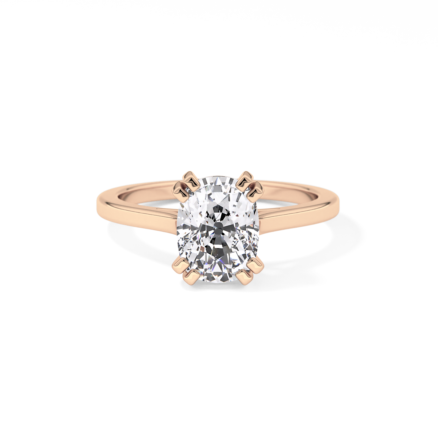 Cushion Solitaire Lab Grown Diamond Engagement Ring