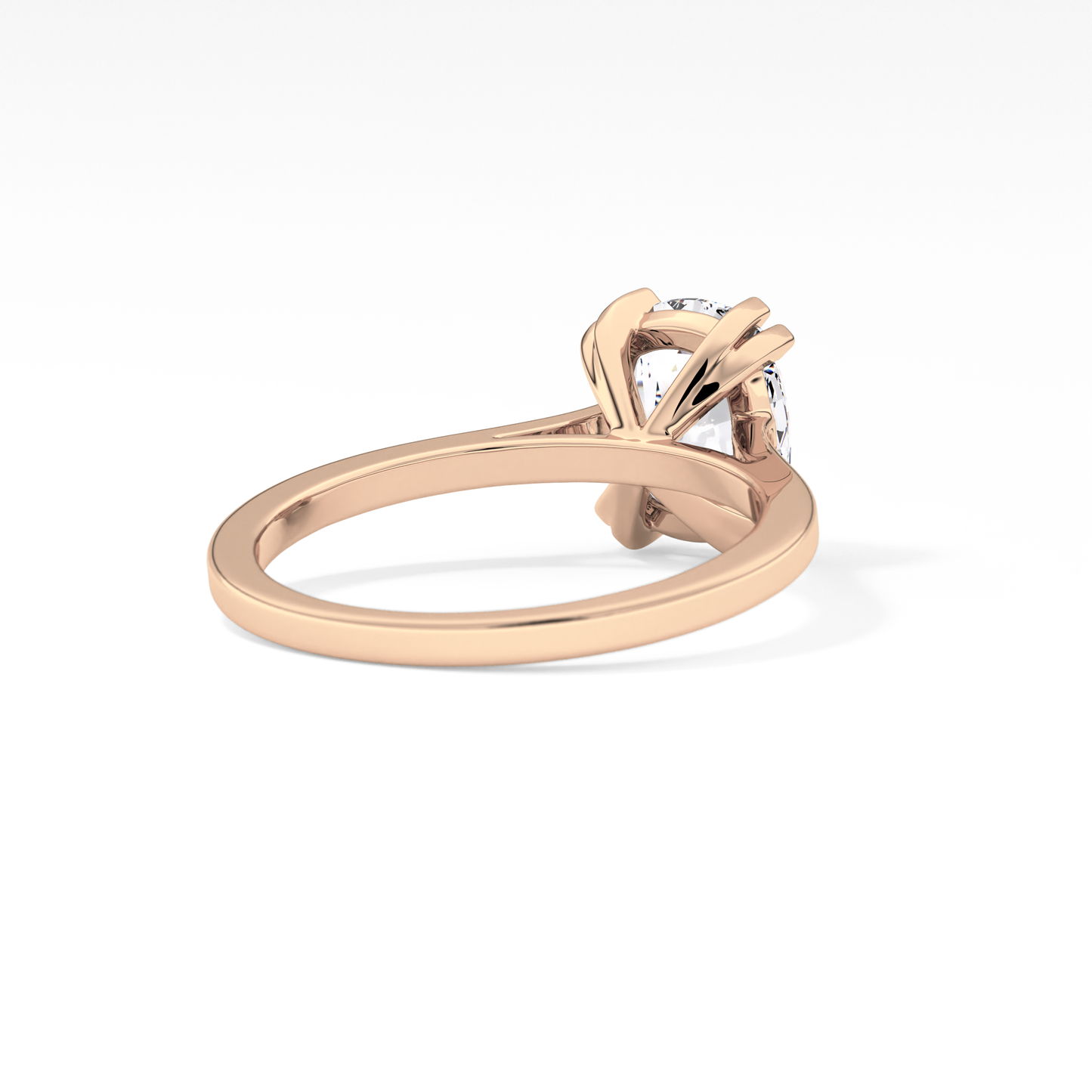 Cushion Solitaire Lab Grown Diamond Engagement Ring