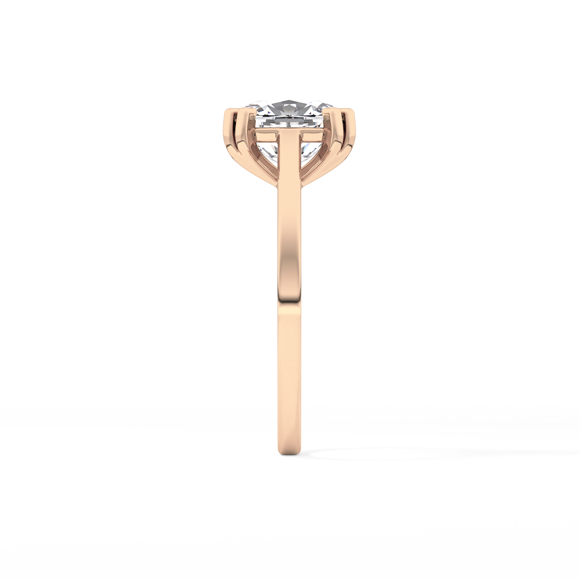 Cushion Solitaire Lab Grown Diamond Engagement Ring