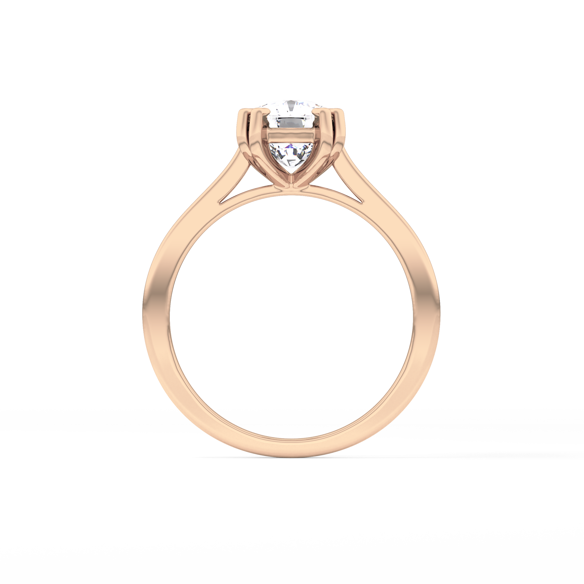 Cushion Solitaire Lab Grown Diamond Engagement Ring