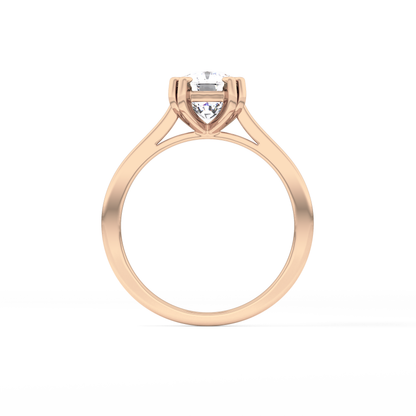 Cushion Solitaire Lab Grown Diamond Engagement Ring