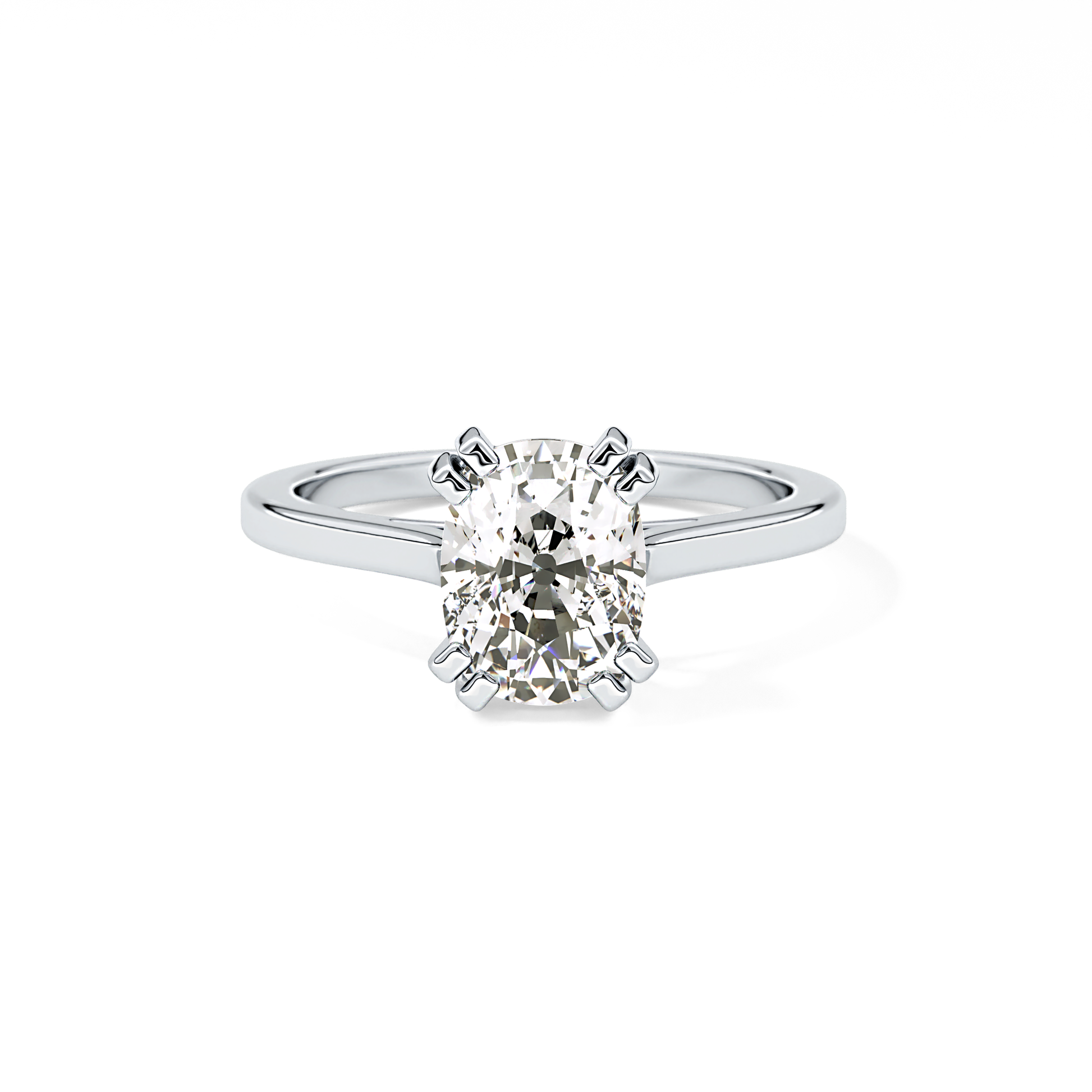 Cushion Solitaire Lab Grown Diamond Engagement Ring