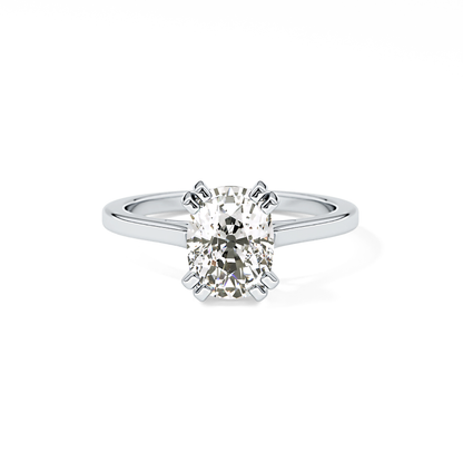 Cushion Solitaire Lab Grown Diamond Engagement Ring