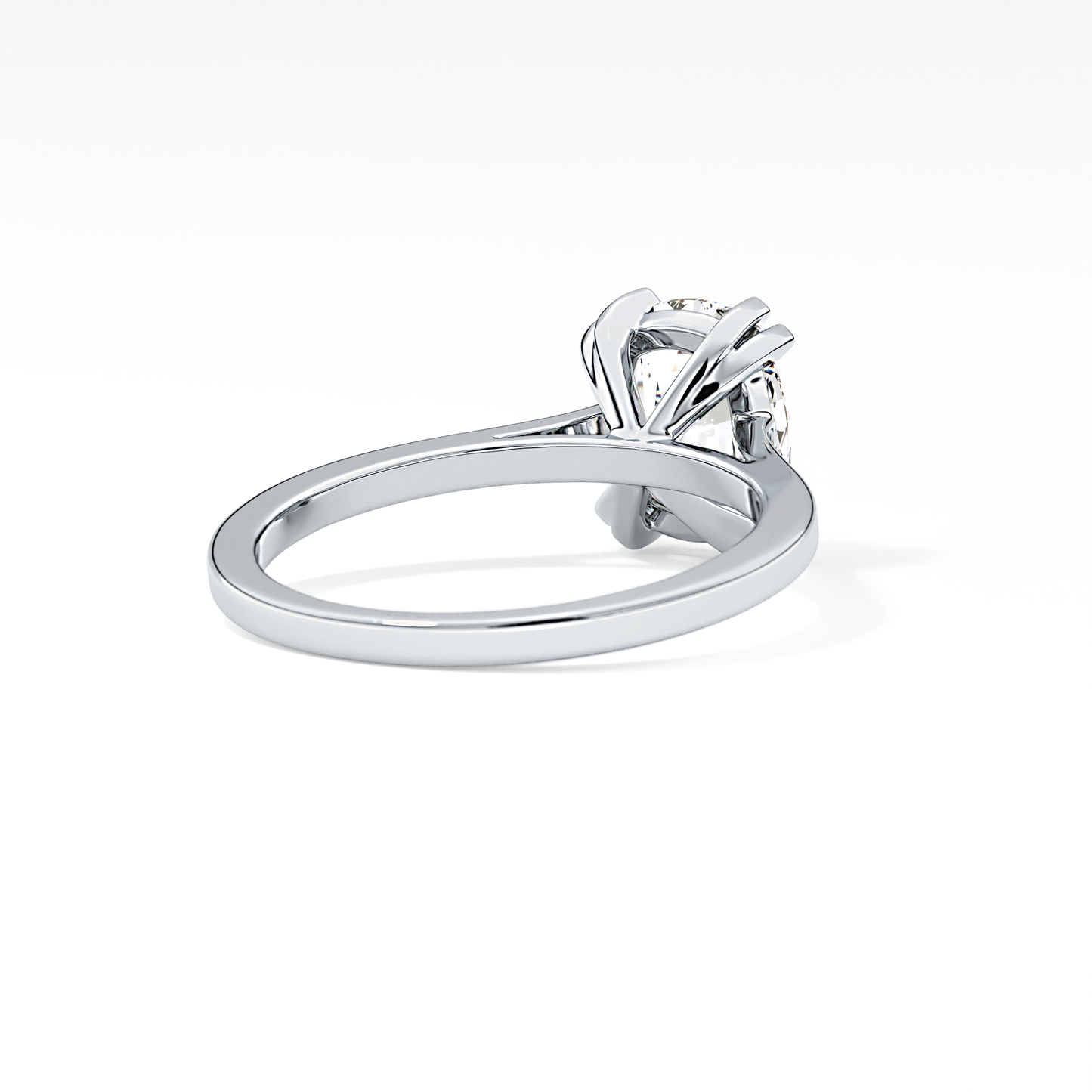 Cushion Solitaire Lab Grown Diamond Engagement Ring